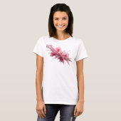 T-shirt Conception de texte ÉCLABOUSSURE DE PEINTURE ROSE  (Devant entier)