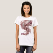 T-shirt Conception de texte FANTASY FEATHERS Or Frais (Devant entier)
