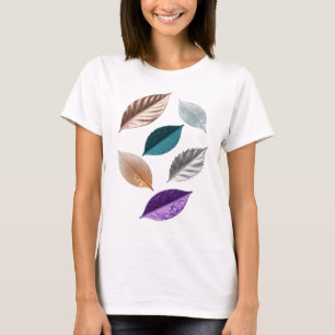 T-shirt Conception de texte FEUILLU argenté spirituel