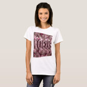 T-shirt Conception de texte FOCUS Rose Dynamique (Devant entier)