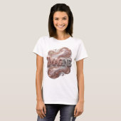 T-shirt Conception de texte IMAGINE Argent Snappy (Devant entier)
