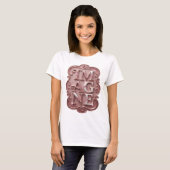 T-shirt Conception de texte IMAGINE Rose Snappy (Devant entier)