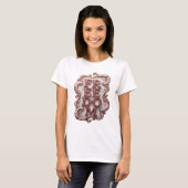 T-shirt Conception de texte LIBERTÉ Rose Cool (Devant entier)