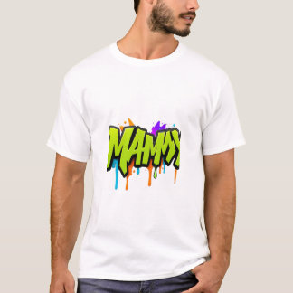 T-shirt conception de texte "MAMY" pour t-shirt, lettres b