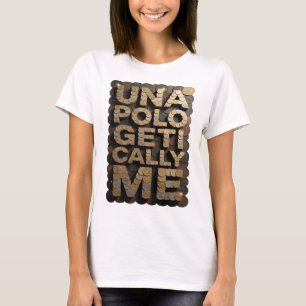 T-shirt Conception de texte ME SANS EXCUSE Or Clair