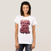 T-shirt Conception de texte MEGA rose cool (Devant entier)