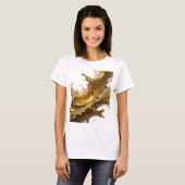 T-shirt Conception de texte Modern Gold GOLDEN SPLASHES (Devant entier)