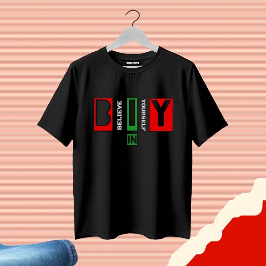 T-shirt conception de texte motivationnel