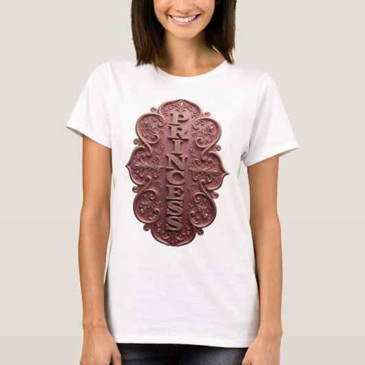 T-shirt Conception de texte PRINCESSE Or Snappy (Devant)