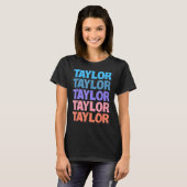 T-shirt Conception de texte Retro Taylor (Devant entier)