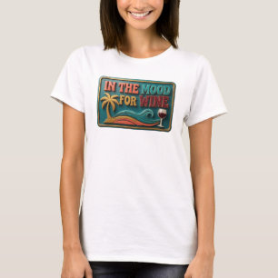 T-shirt Conception de texte sarcelle enjoué DANS L'AMBIANC