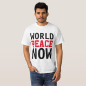 T-shirt Conception de texte simple "PAIX MONDIALE MAINTENA (Devant entier)