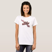 T-shirt Conception de texte Snappy Red TOO PRETTY (Devant entier)