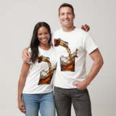 T-shirt Conception de texte Trendy Silver WHISKY SPLASH (Unisexe)