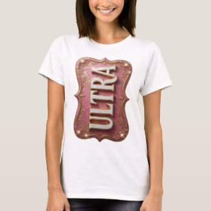 T-shirt Conception de texte ULTRA Or Artistique