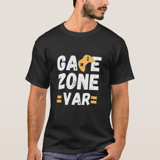 T-shirt Conception de texte VAR Zone de jeu (Devant)