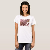 T-shirt Conception de texte vin rouge OUI Statement (Devant entier)