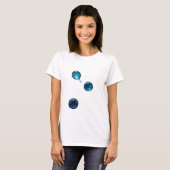 T-shirt Conception de texte WATER DROP Argent Clair (Devant entier)
