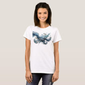 T-shirt Conception de texte WATER WAVE Argent Moderne (Devant entier)