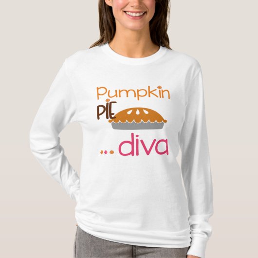 T-shirt Conception de thanksgiving de diva de tarte de (Devant)