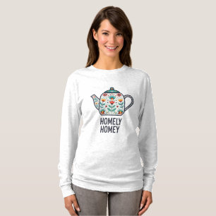 T-shirt Conception de théière familiale