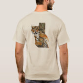 T-shirt Conception de Tigre Attirant Les Yeux Peinture Acr (Dos)