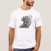 T-shirt Conception de tigre géométrique (Devant)