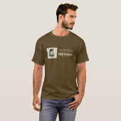 T-shirt Conception de timbre CCWP pour fonds sombres (Devant entier)