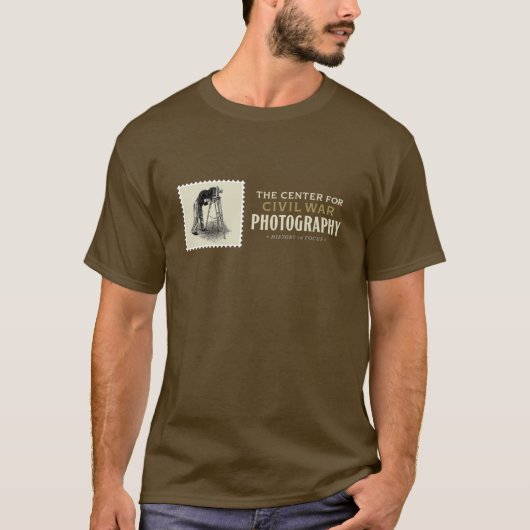 T-shirt Conception de timbre CCWP pour fonds sombres (Devant)
