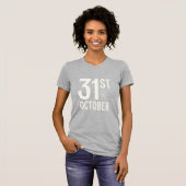 T-shirt Conception de toile d'araignée Halloween du 31 oct (Devant entier)
