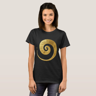 T-shirt Conception de tourbillon doré
