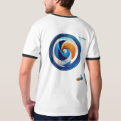 T-shirt Conception de tourbillons spatiaux (Dos entier)