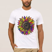 T-shirt Conception de tournesol (Devant)