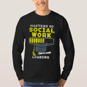 T-shirt Conception De Travailleurs Sociaux Pour MSW Degré