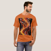 T-shirt Conception de triangle de fusion extrêmement 3D (Devant entier)