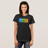 T-shirt Conception de triathlon drôle de natation de vélo  (Devant entier)