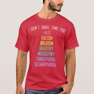 T-shirt Conception de typographie anti-Bigoterie de style