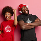 T-shirt Conception de typographie Boule d'arbre de Noël jo
