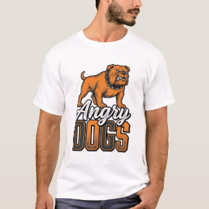 T-shirt Conception de typographie Bulldog vintage Angry Do
