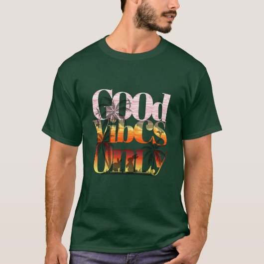 T-shirt Conception de typographie de coucher de soleil tro (Devant)