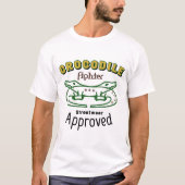 T-shirt Conception de typographie de crocodile (Devant)