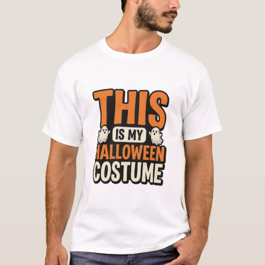 T-shirt Conception de typographie de fantôme de costume Ha (Devant)