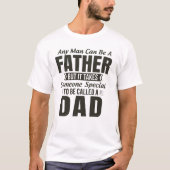 T-shirt Conception de typographie de papa fier – Graphisme (Devant)