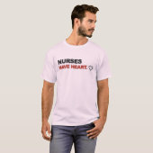 T-shirt Conception de typographie d'infirmière ayant du cœ (Devant entier)