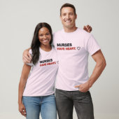 T-shirt Conception de typographie d'infirmière ayant du cœ (Unisexe)