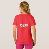 T-shirt Conception de typographie du drapeau de la Russie (Dos entier)