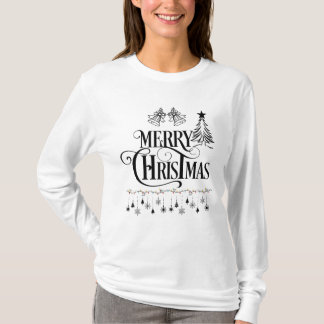 T-shirt Conception de typographie élégante de Joyeux Noël