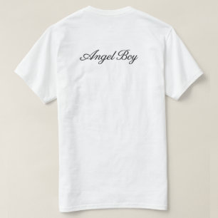 T-shirt Conception de typographie élégante de script noir