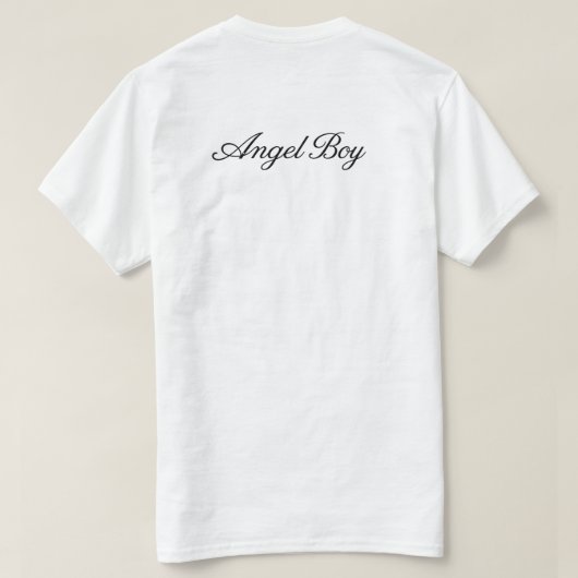 T-shirt Conception de typographie élégante de script noir (Design dos)