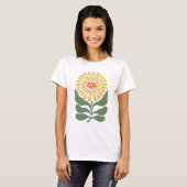 T-shirt Conception de typographie florale "Soft Mama" Rétr (Devant entier)